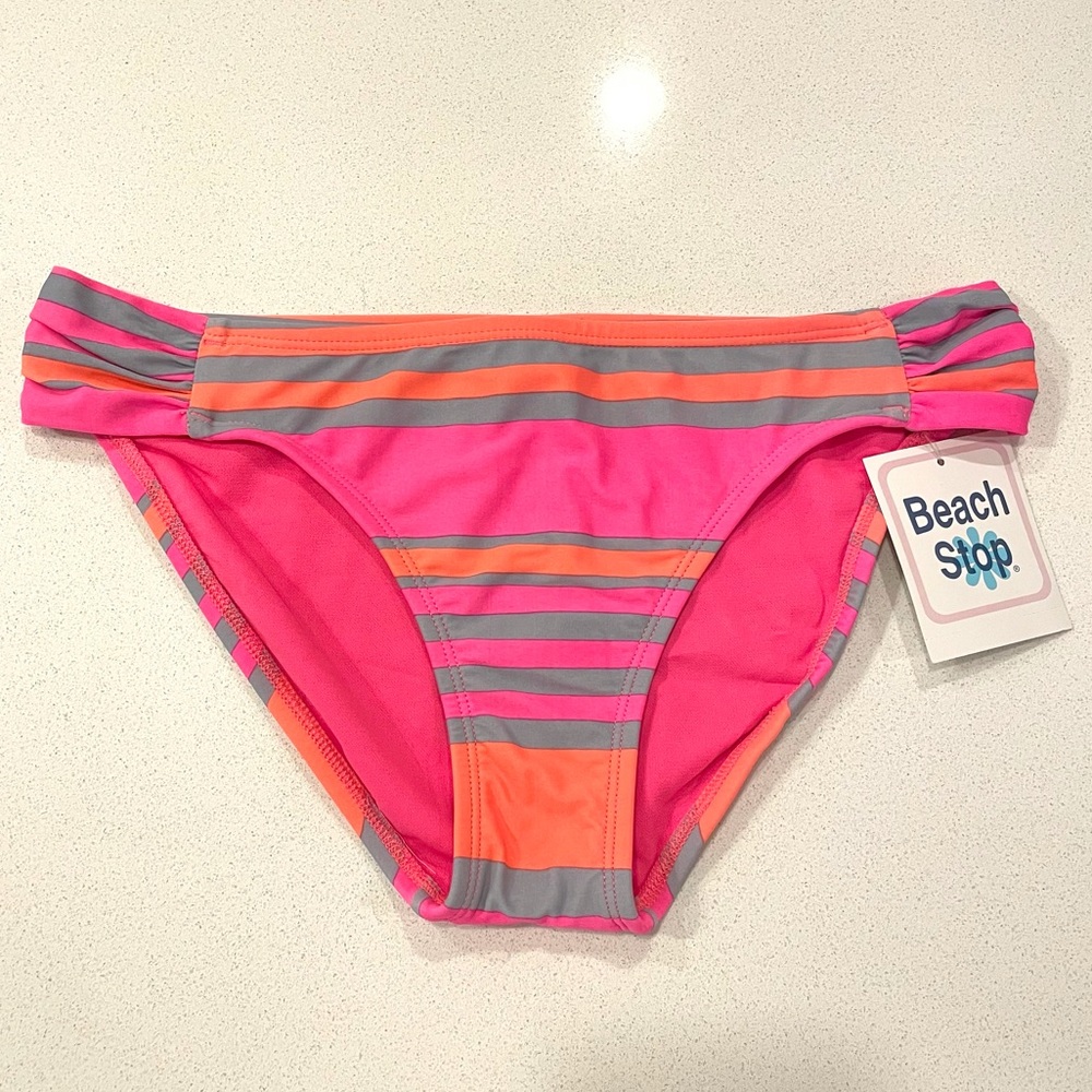 Pink & Orange Hipster Swim Bottoms Beach Stop!